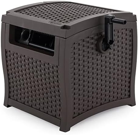 Suncast Hose Reel with Smart Trak Hose Guide, Water-Tight Connection, Durable Resin Construction, 225' Hose Capacity, Brown, Made in the USA - Image 2