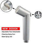 SUMERAIN Pet Shower Sprayer, Dog Shower Attachment with Solid Brass Diverter, Flow regulating Sprayer, 8 Feet Extra Long Hose, Chrome Finish - Image 5