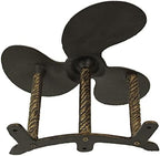 Zeckos Garden Hose Holder Boat Propeller 10.5 Inch Cast Iron Bronze - Image 3
