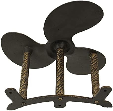 Zeckos Garden Hose Holder Boat Propeller 10.5 Inch Cast Iron Bronze - Image 3