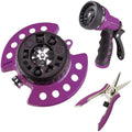 DRAMM Watering and Tool Set Includes 9-Pattern Revolver Spray Gun, 9-Pattern ColorStorm Turret Sprinkler, and Colorpoint Compact Shear, Berry by DRAMM