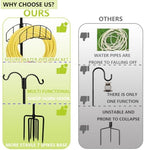 2-Pack Garden Hose Holder Stand with 7 Prong Base and Dual Shepherd Hooks - Image 6