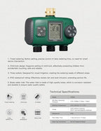 MOES 3 Zone Sprinkler Timer for Garden Hose,Brass Inlet Water Timer - Image 7