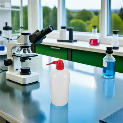 6 Pack 1000ml Plastic Lab Wash Bottles with Narrow Mouth - Image 5