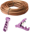 Rain Bird ET256-50S Drip Irrigation Pressure Compensating 1/4" Emitter Tubing, 6" Emitter Spacing, 50 Roll, Brown Rain Bird ET/1PK25S Drip Irrigation Emitter Installation and Removal Tool by Unknown