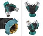 Metal Garden Hose Splitter, 2 Way Y Hose Connector, Easy Grip Splitter, 2 Way Garden Hose Splitter with 2 Valves - Image 6