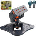 2026 Upgraded 16-Nozzle Oscillating Sprinkler with Dual-Zone Sprinkler Water Timer, 360° 16-Hole Automatic Rocking Sprinkler, Turbo Orbit Mist Sprinklers System for Garden (A No Timer) by Unknown