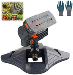 2026 Upgraded 16-Nozzle Oscillating Sprinkler with Dual-Zone Sprinkler Water Timer, 360° 16-Hole Automatic Rocking Sprinkler, Turbo Orbit Mist Sprinklers System for Garden (A No Timer) by Unknown