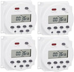 Timer Switch, DC/AC 24V 16Amp, Programmable Timer Time Relay Switch by Weasch