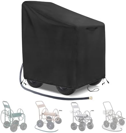 Outdoor Garden Hose Reel Cart Cover Waterproof-37.8x23.6x36in by Velfree