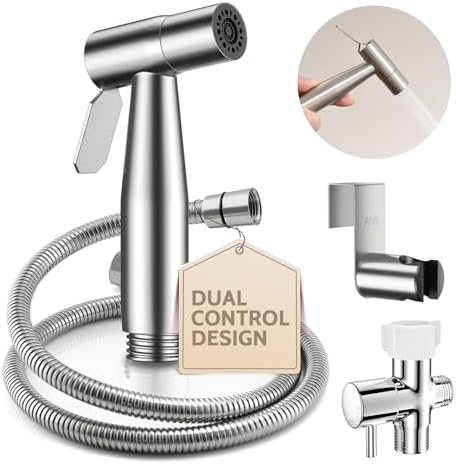 Arofa Hands-Free Bidet Sprayer, Dual Control Mode Bidet Attachment by AROFA