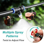 Tubing Drippers Adjustable Misting Cooling System with Pressure Resistant Nozzle, Quick-Connect Design, Ideal for Raised Beds, Lawns, Greenhouses & Outdoor(140m/459.2ft) - Image 3