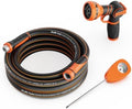 Giraffe Tools Garden Hose 5/8", 25FT Hose with Nozzle & Moisture Meter Set by GiraffeTools