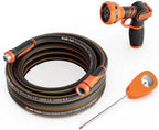 Giraffe Tools Garden Hose 5/8", 25FT Hose with Nozzle & Moisture Meter Set by GiraffeTools