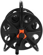 Garden Hose Reel Heavy Duty Iron ABS Water Hose Holder for 1 2 Inch 164 Ft Any Length Lock Freestanding Storage Rack for Garden Lawn Yard Car Washing - Image 3