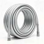 50 ft Sliver Hybrid Garden Hose 5/8”, Greens Word, Male to Female Fittings by GreensWord