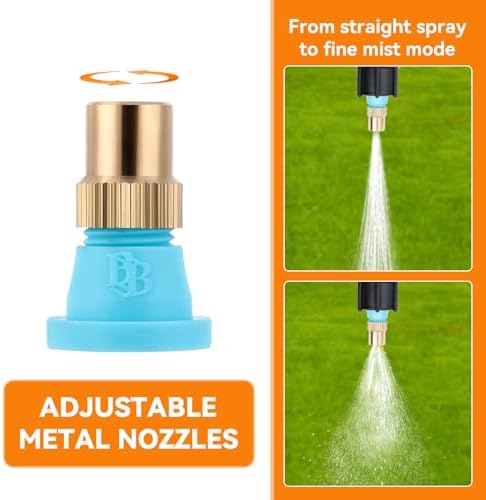 Metal 6-Nozzle Poly Boom Wand with 3/8" Brass Fitting, 7.5 Ft. ATV sprayer Boom, Wide-Coverage Agricultural & Lawn Spray Attachment for Tractors/UTVs (Metal Wand) - Image 7