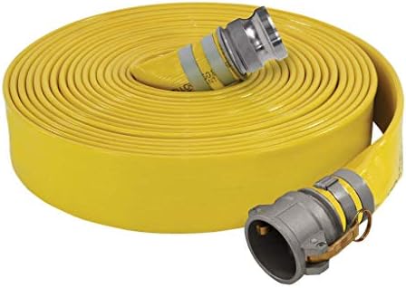 Blastline 1-1/2" Extra Heavy Duty Nitrile/PVC Layflat Discharge Hose Assembly, Part CxE Cam & Groove, Oil Resistant (75 Feet) by BlastlineUSAInc