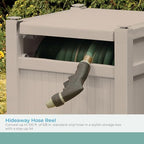 Suncast 100' Garden Hose Reel Hideaway for 5/8" Vinyl Hose, Light Taupe - Image 3
