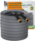 50 FT Garden Hose, Non-Expanding Water Hose, Ultra-Light & Flexible, Burst-Resistant, Kink-Free, High-Pressure Garden Hose All-Weather Use for Lawns, Gardens, and Outdoor Cleaning by Unknown