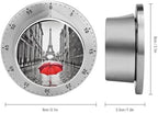 Mechanical Kitchen Timers for Cooking,Eiffel Tower Red Umbrella Printed 60 Minute Magnetic Countdown Timer,Cute Cooking Timers with Alarm,Stainless Steel Time Timer Manual No Batteries Required - Image 2