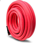 5/8 Inch x 100 Foot Heavy-Duty Rubber Water Hose, Flexible Garden and Farm Hose with Brass GHT Fittings, Polyester Braided Reinforcement, 500 PSI Working Pressure by Unknown