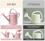 Metal Watering Can for Outdoor Plants, Watering Can Decor 1 Gallon (Pink) - Image 6