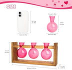 XXXFLOWER Upgraded Glass Plant Mister Spray+3 Pink Bulb Glass Propagation Station - Image 7