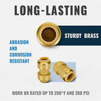 SUNGATOR Push 1/2 Inch Coupling (5 PCS), 3/4 Inch Coupling (5 PCS), 10-Pack - Image 2