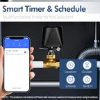 WiFi Smart Water Valve, APP Remote Control, DN25 Ball Brass Water Valve, Compatible With Alexa, Google and Application Program iOS/Android, Only Supports 2.4 GHz WiFi (1") - Image 4