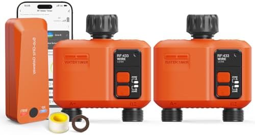 WiFi Sprinkler Timer 2 Zone, Smart Water Timer for Garden Hose Irrigation by XinFutureSprinklerTimer
