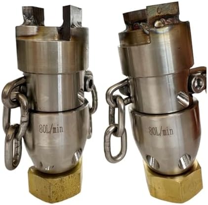 1/2" High Pressure Diamond Chain Rotating Nozzle 40L for Sewer by Unknown