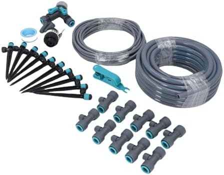 SIXRUN 32.8ft Drip Irrigation Kit Automatic Watering System with Adjustable Spray Heads and 3 Modes for Garden Lawn Greenhouse and Yard - Image 2