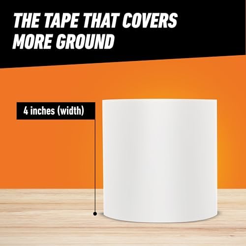 GORILLA Waterproofing Tape, Permanent Seal, White, 4" x 10', 4-Pack - Image 6