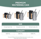 Black Watering Can, 1L/35oz for Indoor Plants - Image 7