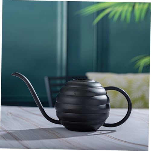 Beaupretty Metal Watering Can for Indoor Plants 400ml Stainless Steel Long Spout Watering Pot for Succulents and Flowers Portable in Black - Image 6