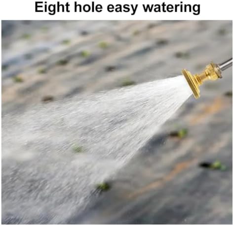 Adjustable 8 Hole Brass Sprayer Nozzle Atomizing Mist Fitting for Garden Hose - Image 5