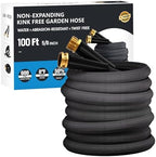 100 FT Garden Hose, Non-Expanding Water Hose, Ultra Flexible, Burst-Resistant, Kink-Free, High-Pressure Garden Hose for Easy All-Weather Use on Lawns, Gardens, and Outdoor Cleaning by GAMSOD