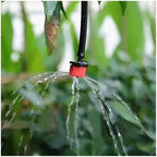 Adjustable Irrigation Drippers Red Automatic Garden Dripper Micro Drip Irrigation Watering Anti-Clogging Emitter Supplies for 4/7mm Hose 300 Pcs - Image 5