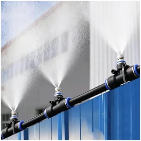 Animal Heat Relief Mist Line，Chicken Coop Misting with High Pressure Explosion Proof Hose & Nickel-Plated Brass Nozzle，Irrigation Fogging Equipment(131 ft/40m) by Unknown
