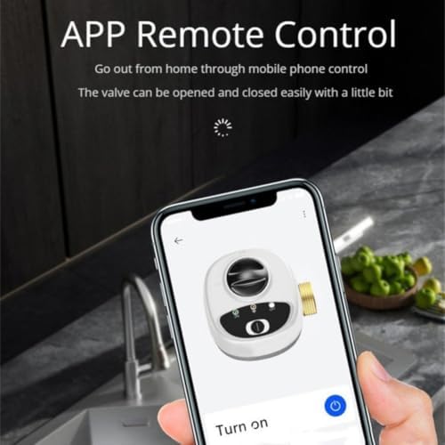 WiFi Smart Ball Valve Auto Shut Off Remote App Control Voice Assistant Compatible for Alexa Google Direct Connect No for gateway Leak Alarm Timer Copper Leak Detection Shutoff(DN15) - Image 3