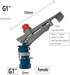 Irrigation Sprinkler, Female Thread, Adjustable for 360 Degree Rotating Rocking Arm Sprinkler Farm Irrigation,Farm Garden Sprinkler, - Image 2