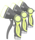 Flexzilla Garden Hose Nozzle - Heavy Duty Pistol Grip, NFZG61, ZillaGreen™ (Pack of 3) by Flexzilla
