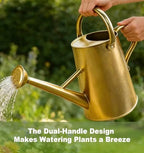Gold Watering Can for Outdoor&Indoor Plants，1.5 Gallon - Image 3