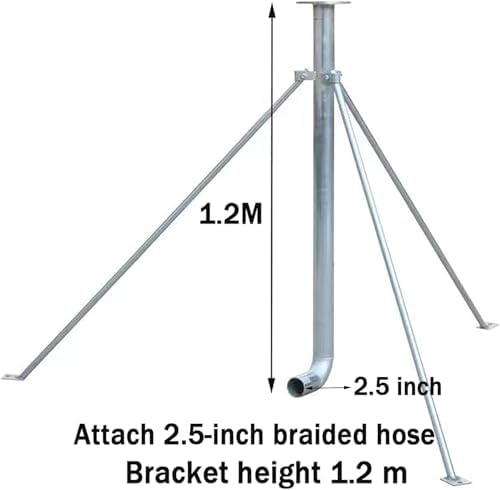 Farm Irrigation Sprinklers On Tripod Base, 360° Heavy-Duty Metal Impulse Sprinkler,Tripod Sprinkler, Large-Area Rotating Rocker Nozzle Lawn Sprayer, for Farms, Orchards - Image 4