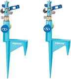 Aqua Joe AJ-ISH-2PK Indestructible Zinc Impulse 360 Degree Sprinkler W/Step Spike, Customizable Coverage, 1,400 Sq. Ft. Max Coverage, 2 Pack - Image 6