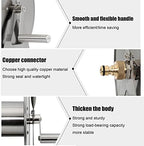 Wall/Floor Mount Hose Reel 1/2 Inch Garden Hose, Hose Butler Stainless Steel Water Hose Rack with spray gun and accessories, Portable Hose Stand Patio Hose Hanger, Hose Holder Storage Swivel Bracket - Image 5
