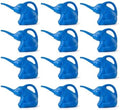 PMU 12Pcs 2-Quart Elephant Watering Can – Durable Plastic Garden Watering Can for Indoor & Outdoor Plants, Easy-Pour Spout, Large Water Pot, Blue by PMU