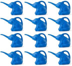 PMU 12Pcs 2-Quart Elephant Watering Can – Durable Plastic Garden Watering Can for Indoor & Outdoor Plants, Easy-Pour Spout, Large Water Pot, Blue by PMU