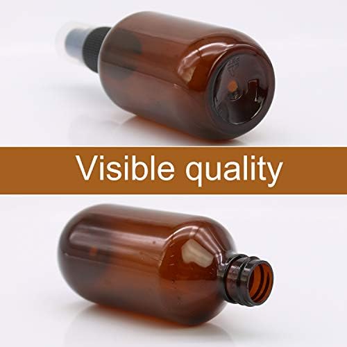 SYNTECSO 2oz Amber Plastic Spray Bottles, Fine Mist Water Bottle, 96 Pack - Image 5